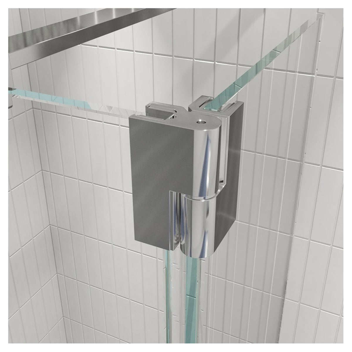 Crosswater Gallery 10 Glass Corner with Hinged Deflector