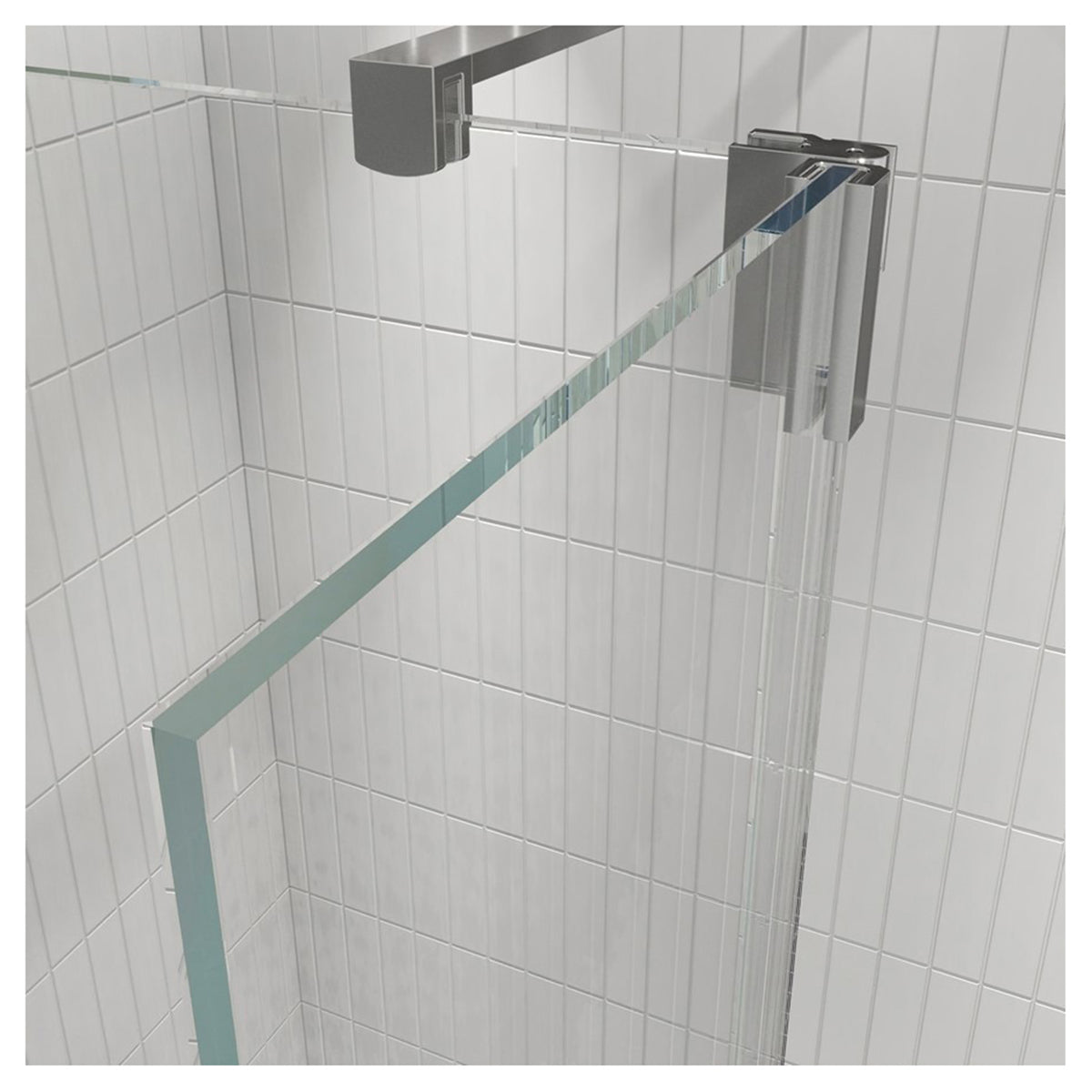 Crosswater Gallery 10 Glass Corner with Hinged Deflector