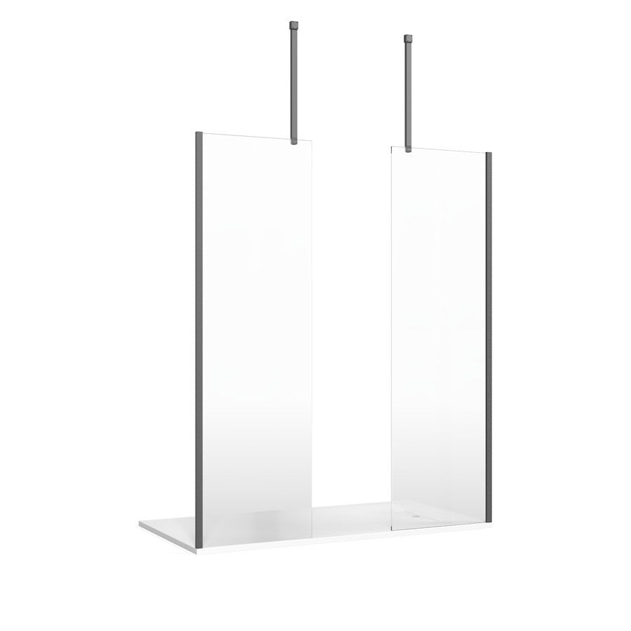 Crosswater Gallery 10 Glass Corner with Fixed Deflector