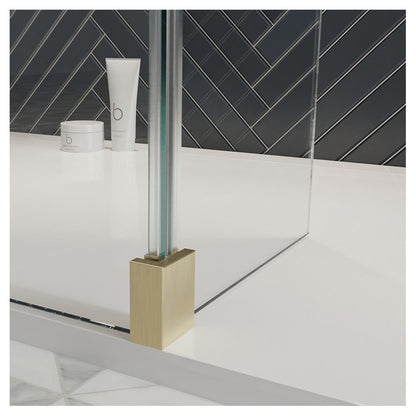 Crosswater Gallery 10 Corner with Fixed Deflector (T-Bracing Bar)
