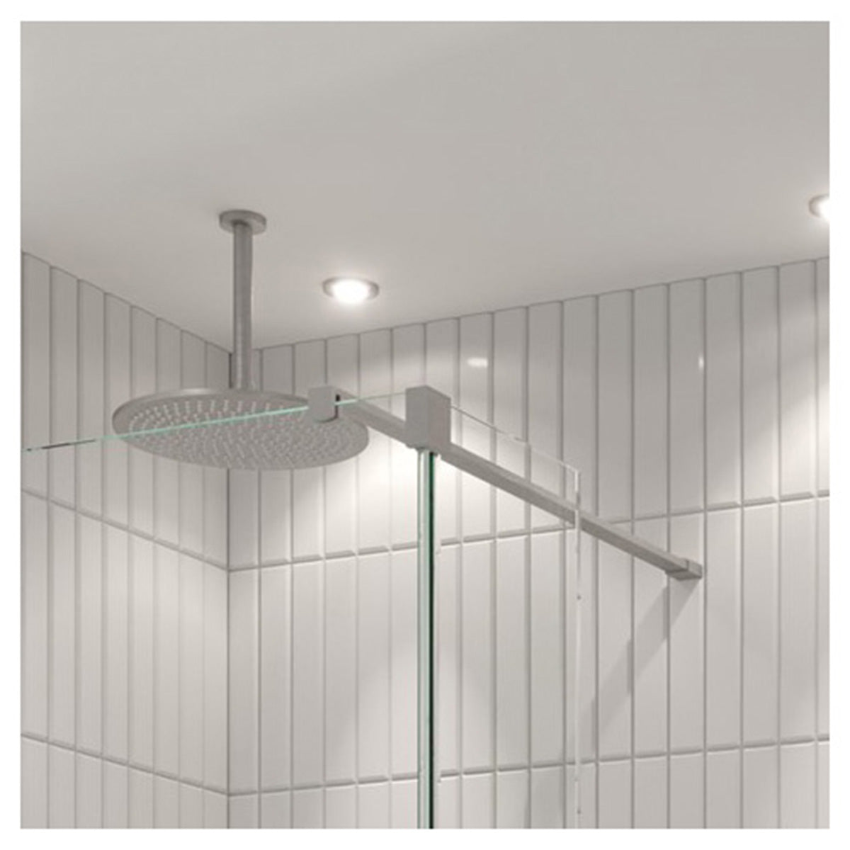 Crosswater Gallery 10 Corner with Fixed Deflector (T-Bracing Bar)