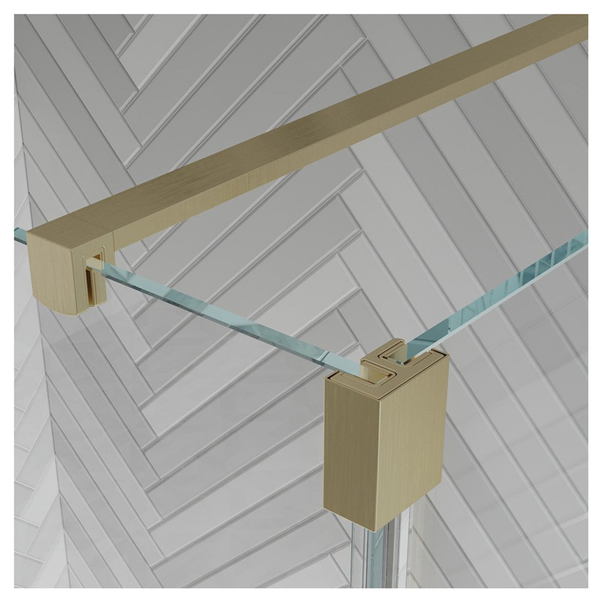 Crosswater Gallery 10 Recess with Double Panel Ceiling Bracing Bar