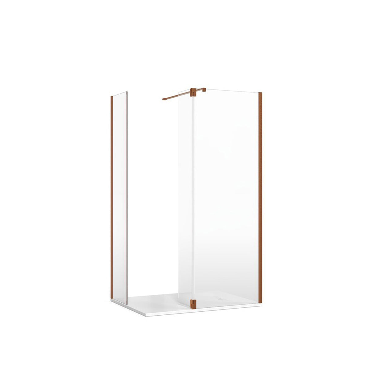 Crosswater Gallery 10 Corner with Hinged Deflector (T-Bracing Bar)