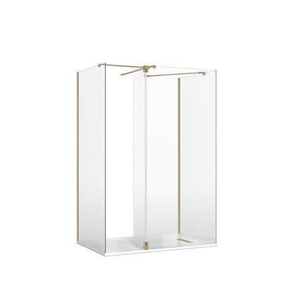 Crosswater Gallery 8 Three Sided with Hinged Deflector (Angled/T Bracing Bars)