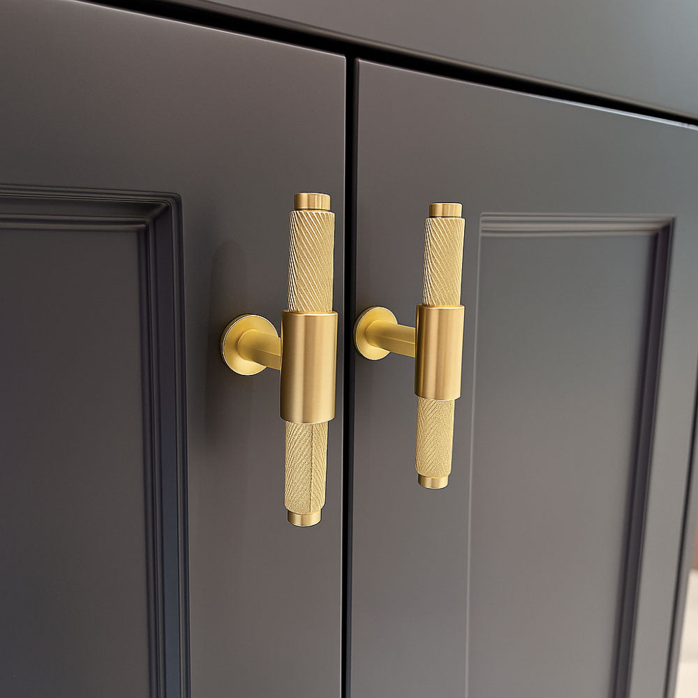 Luxe81 Knurled T Bar Handle