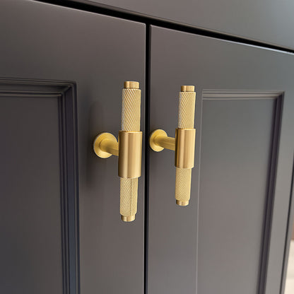 Luxe81 Knurled T Bar Handle