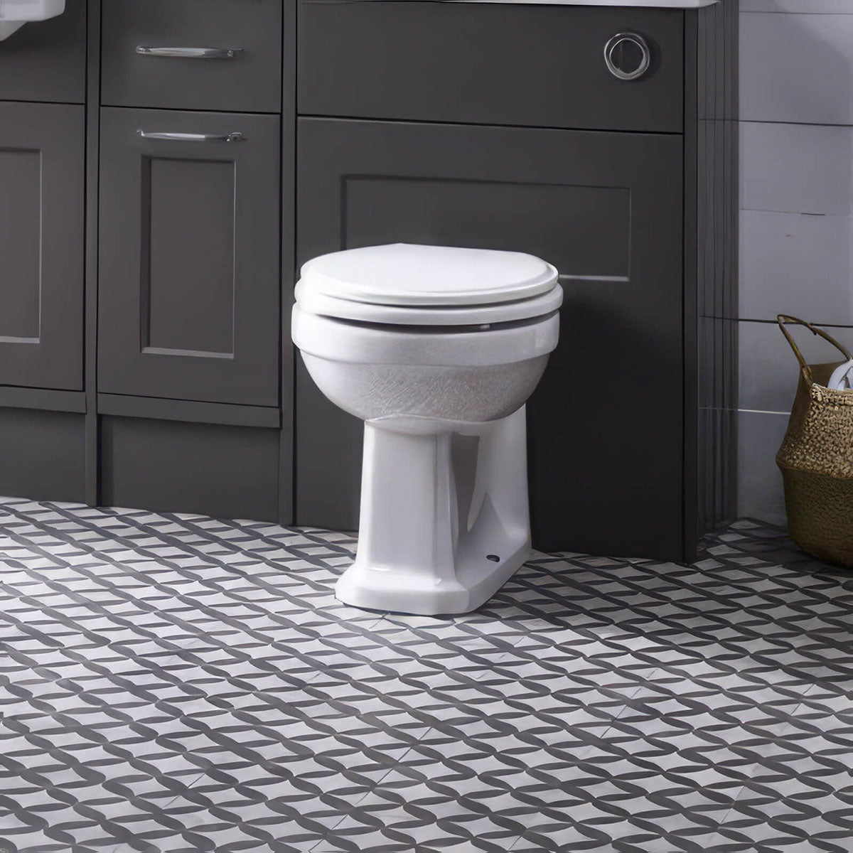 Roper Rhodes Harrow White 385 x 520mm Back To Wall WC Pan HBWPAN