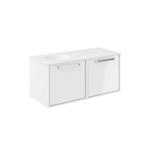 Crosswater Infinity 1000 Framed Unit with Basin (Left or Right)