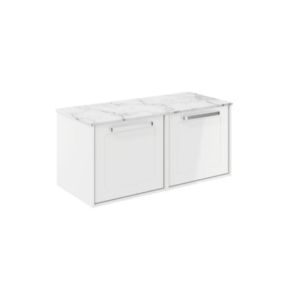 Crosswater Infinity 1000 Framed Unit with Carrara Marble Worktop