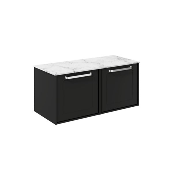 Crosswater Infinity 1000 Framed Unit with Carrara Marble Worktop