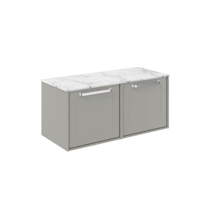 Crosswater Infinity 1000 Framed Unit with Carrara Marble Worktop