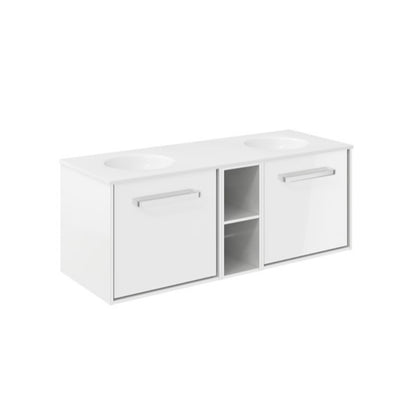 Crosswater Infinity 1200 Framed Unit with Double Basin
