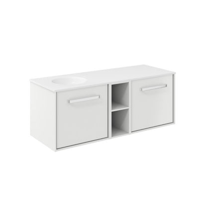 Crosswater Infinity 1200 Framed Unit with Basin (Left or Right)