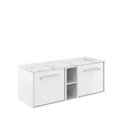 Crosswater Infinity 1200 Framed Unit with Carrara Marble Worktop