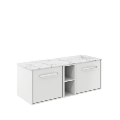 Crosswater Infinity 1200 Unit with Carrara Marble Worktop