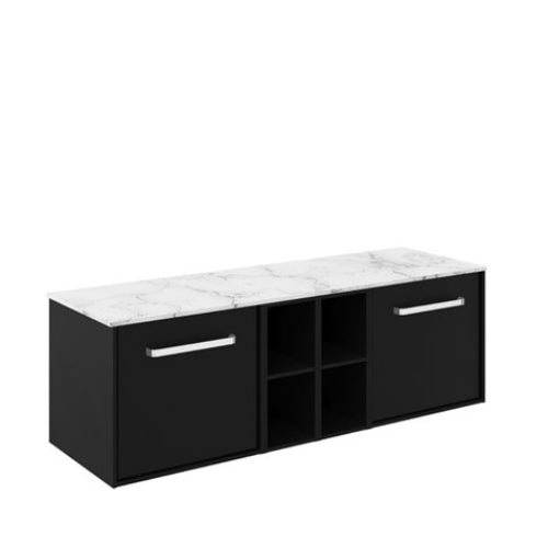 Crosswater Infinity 1400 Unit with Carrara Marble Worktop
