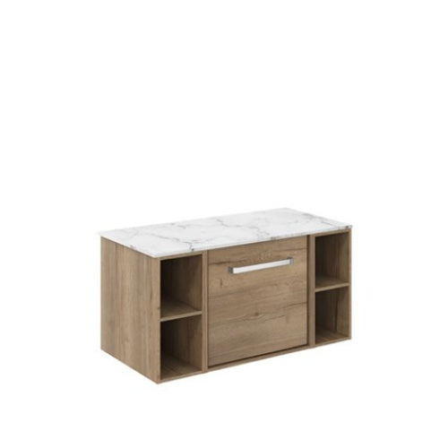 Crosswater Infinity 900 Unit with Carrara Marble Worktop