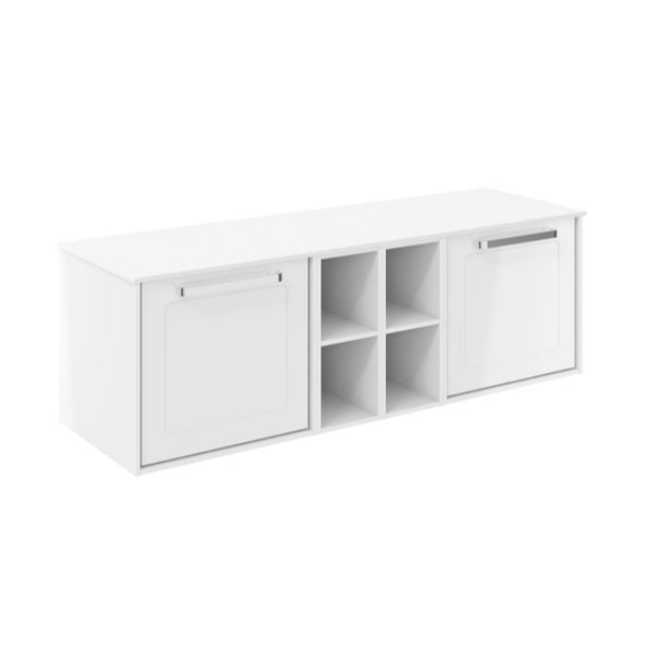 Crosswater Infinity 1400 Framed Unit with Polar White Worktop