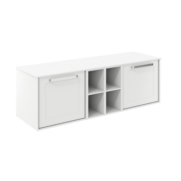 Crosswater Infinity 1400 Framed Unit with Polar White Worktop