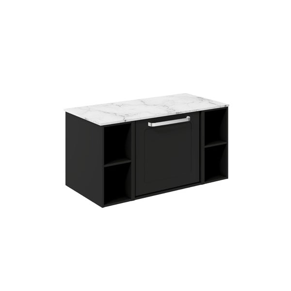 Crosswater Infinity 900 Framed Unit with Carrara Marble Worktop