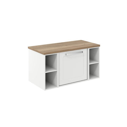 Crosswater Infinity 900 Framed Unit with Windsor Oak Worktop