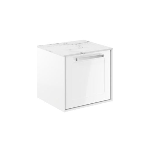 Crosswater Infinity 500 Framed Unit with Carrara Marble Worktop