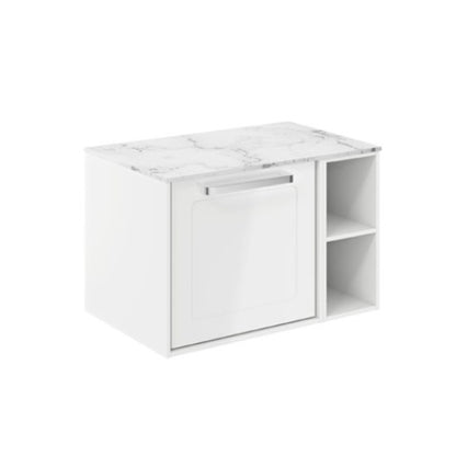 Crosswater Infinity 700 Framed Unit with Carrara Marble Worktop