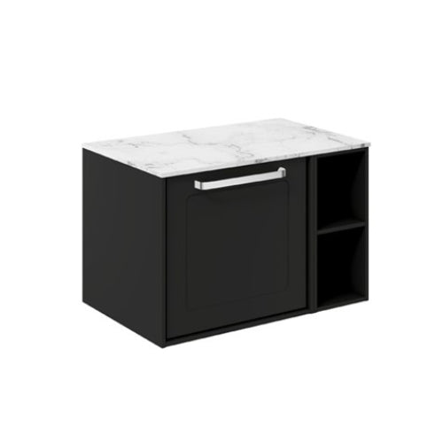 Crosswater Infinity 700 Framed Unit with Carrara Marble Worktop