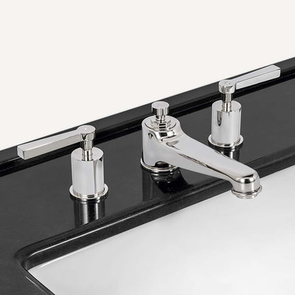 Lefroy Brooks Janey Mac basin mixer with levers & pop-up waste