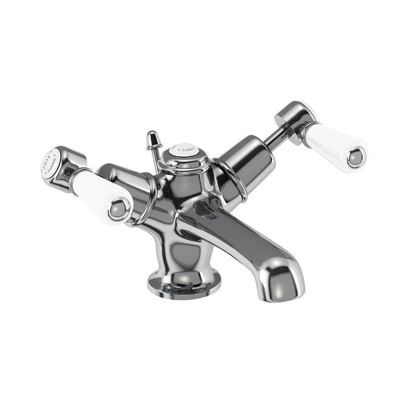 Burlington Kensington KE4 Basin Mixer with Pop-up Waste