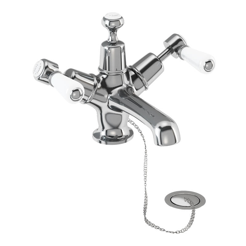 Burlington Kensington KE5 Basin Mixer with Plug & Chain Waste