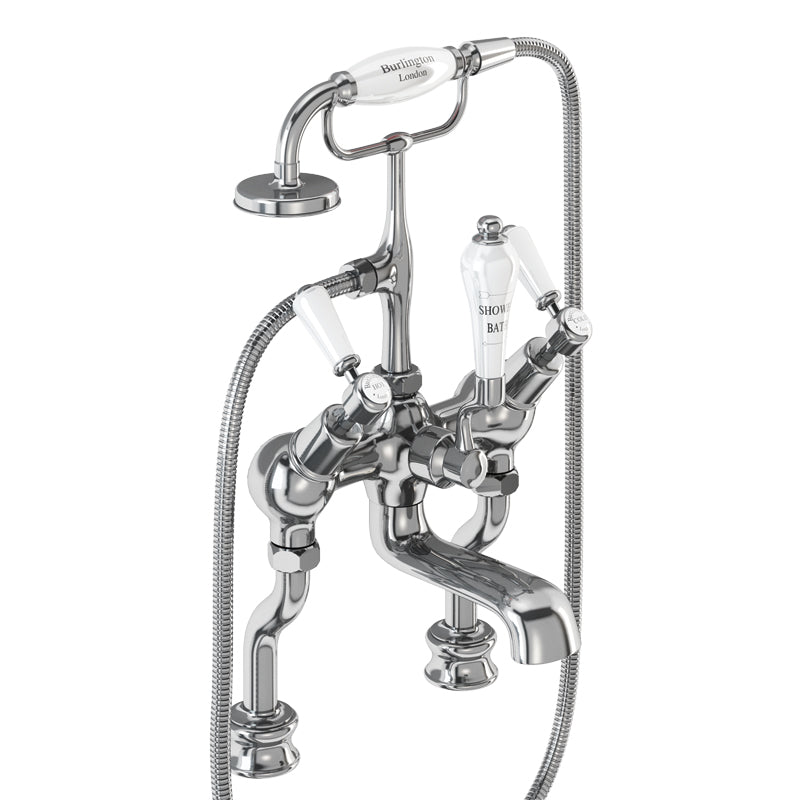 Burlington Kensington Regent Angled Bath Shower Mixer Deck-Mounted