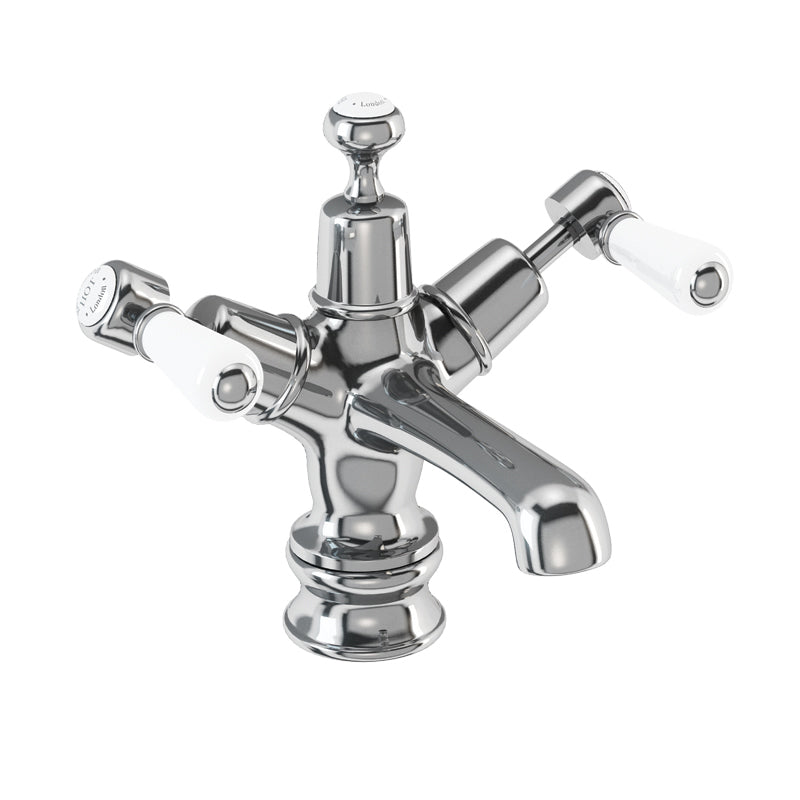 Burlington Kensington KER6 Regent Basin Mixer with Click-Clack Waste