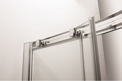 Crosswater Kai KLQSSC0800 6 Quadrant Single Door, Silver Finish