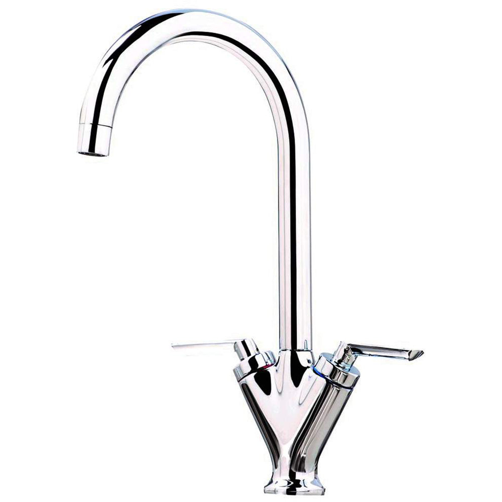 Luxe81 Olicana Chrome Monobloc Kitchen Mixer Tap