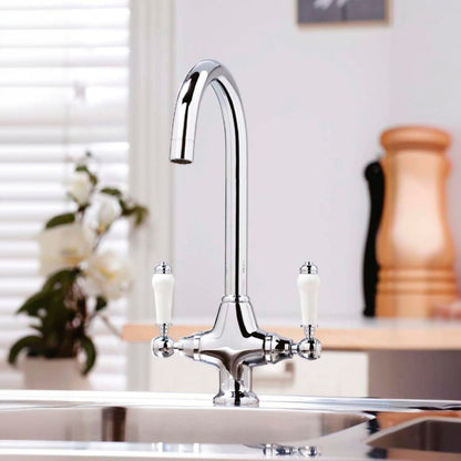 Luxe81 Harrogate Traditional Kitchen Mixer Tap