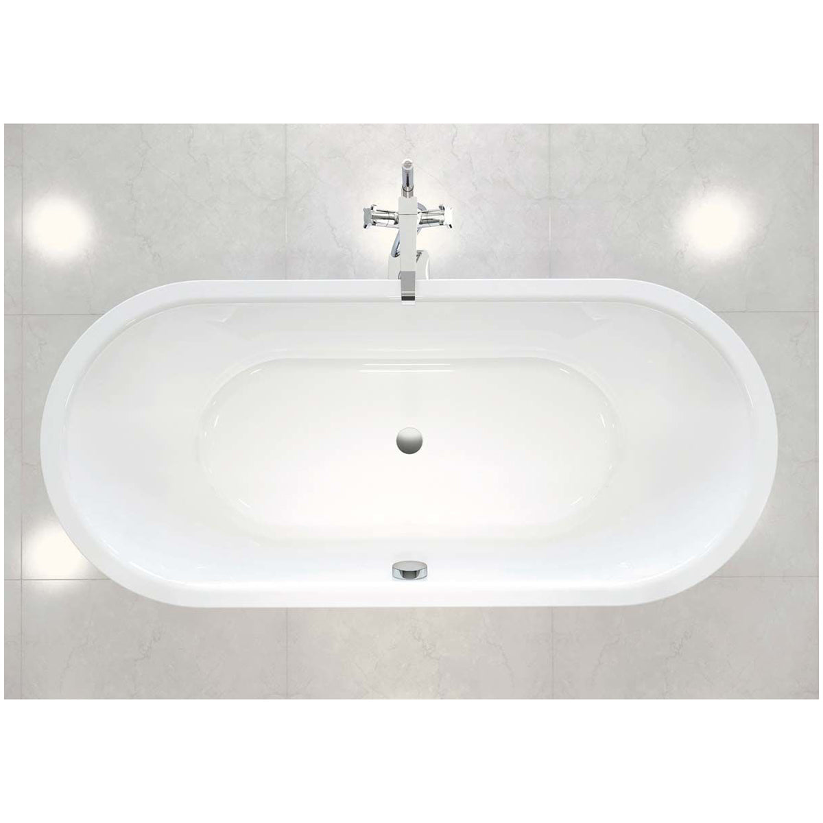 Kaldewei Classic Duo 113 Bath 291400010001 170 x 75 x 43 cm, white, Oval