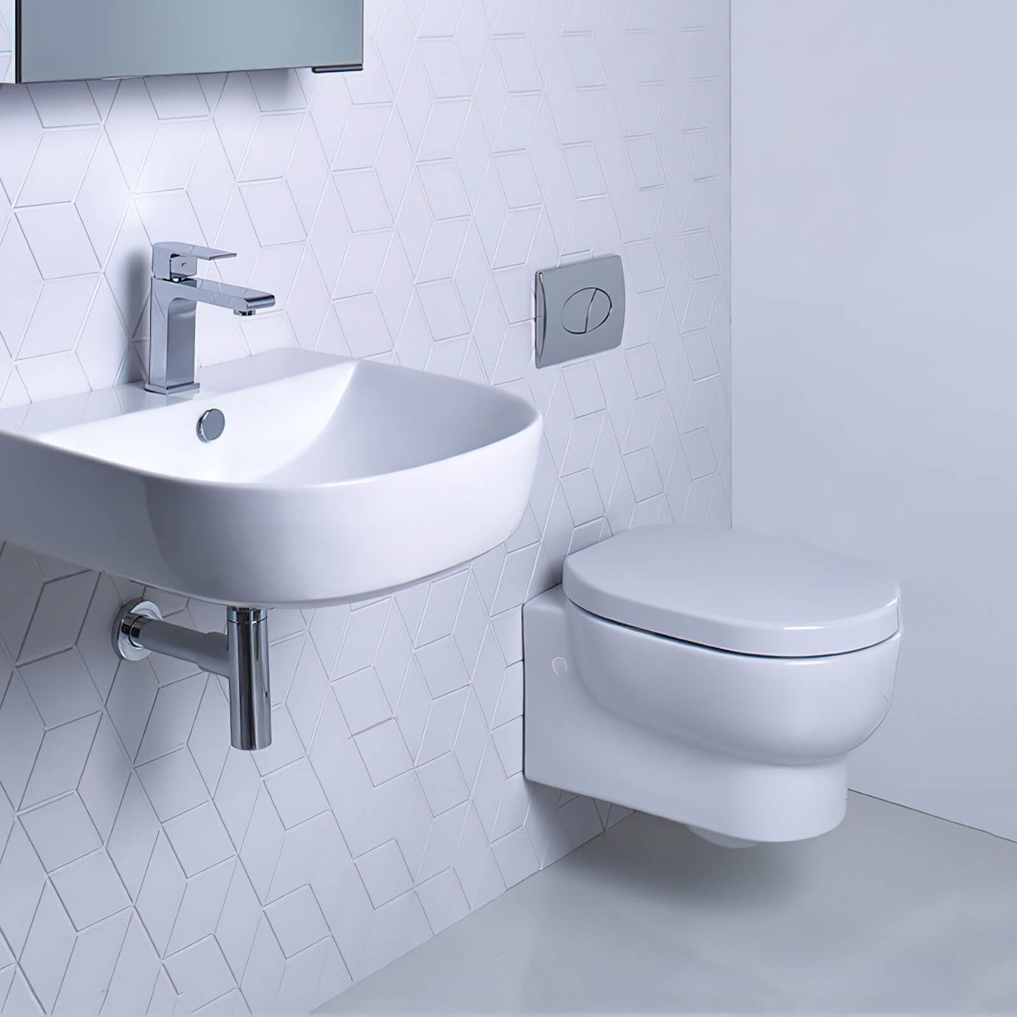 Roper ZWHPAN50 Rhodes Zest White 350 x 500mm Wall Hung WC Pan
