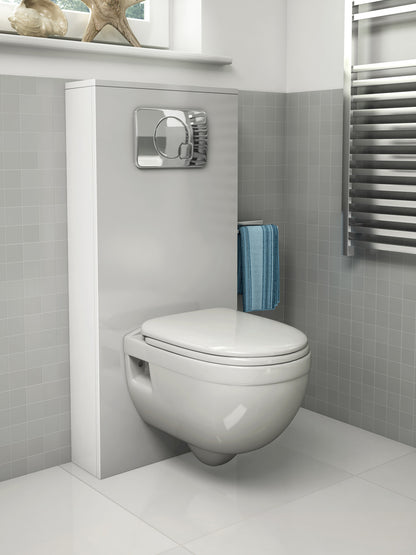 IMEX CH1076 Ivo White Wall Hung WC Bowl 500mm