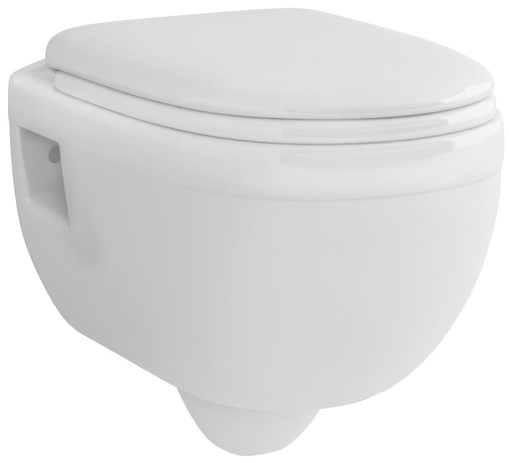 IMEX CH1076 Ivo White Wall Hung WC Bowl 500mm