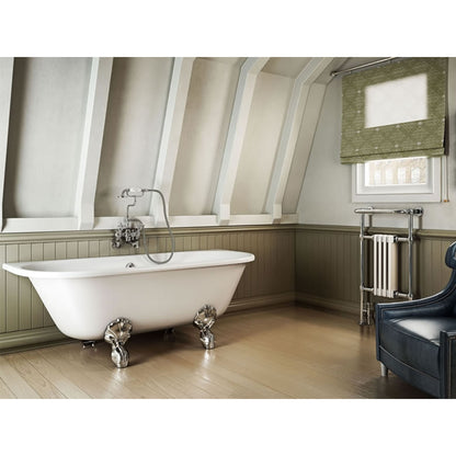 Burlington Avantgarde Back-to-wall 1700 Traditional Bath with Feet