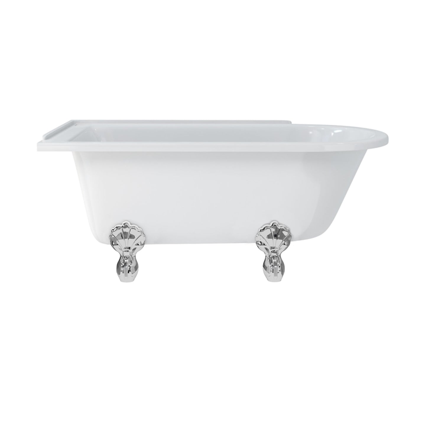 Burlington Hampton 150cm Showering Bath with Luxury Feet