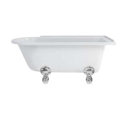 Burlington Hampton 150cm Showering Bath with Luxury Feet