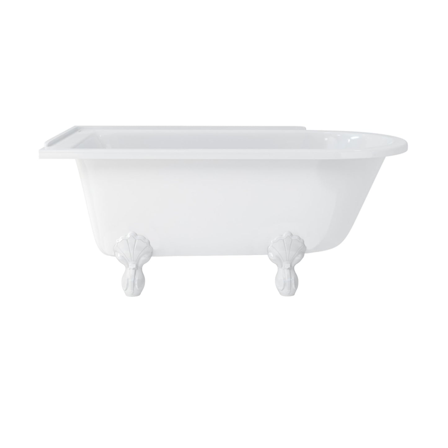 Burlington Hampton 150cm Showering Bath with Luxury Feet