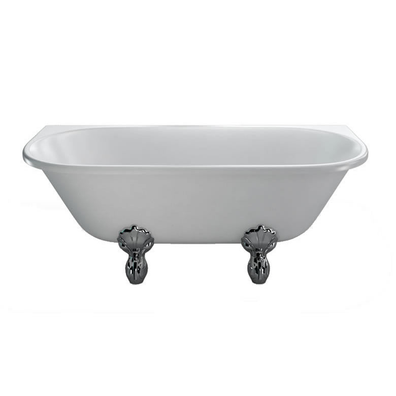 Burlington Avantgarde Back-to-wall 1700 Traditional Bath with Feet