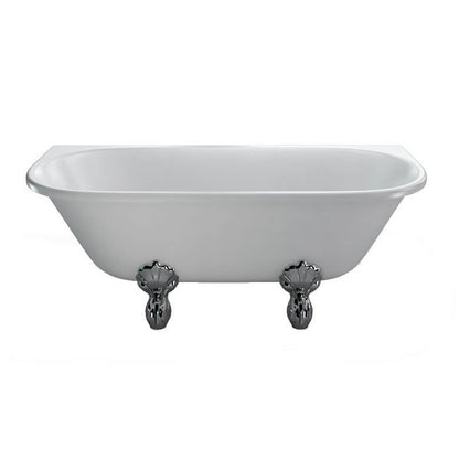Burlington Avantgarde Back-to-wall 1700 Traditional Bath with Feet