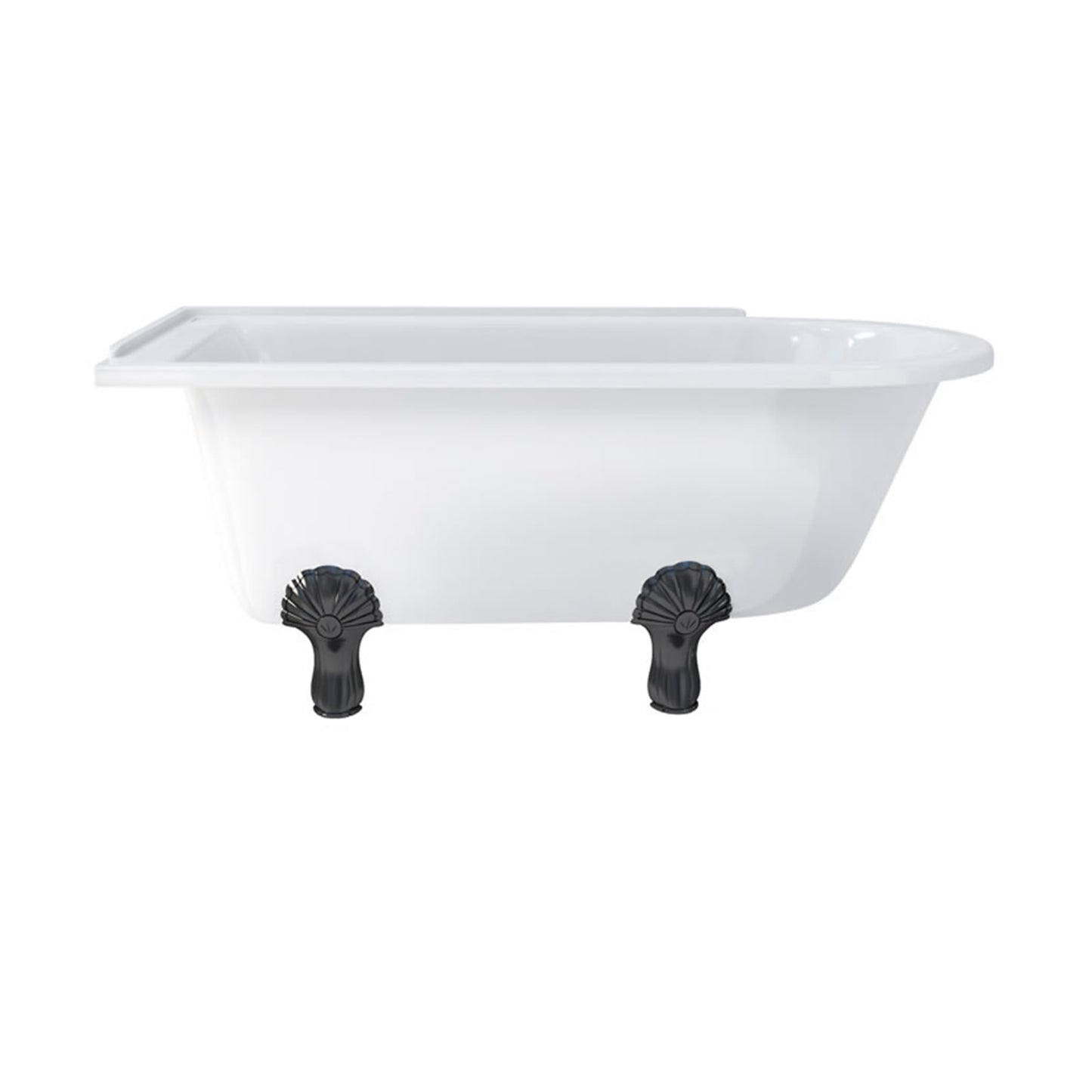 Burlington Hampton 150cm Showering Bath with Luxury Feet