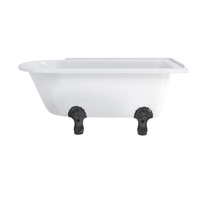 Burlington Hampton 150cm Showering Bath with Luxury Feet