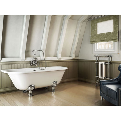 Burlington Avantgarde Back-to-wall 1700 Traditional Bath with Feet