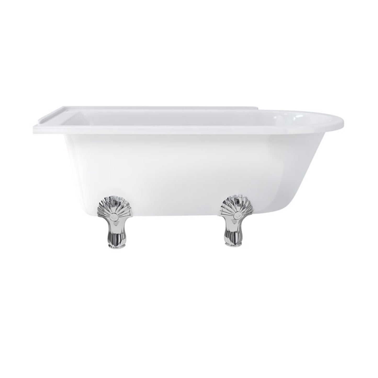 Burlington Hampton 150cm Showering Bath with Luxury Feet